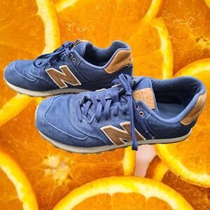 New Balance Blue‎ and Tan Suede Shoes